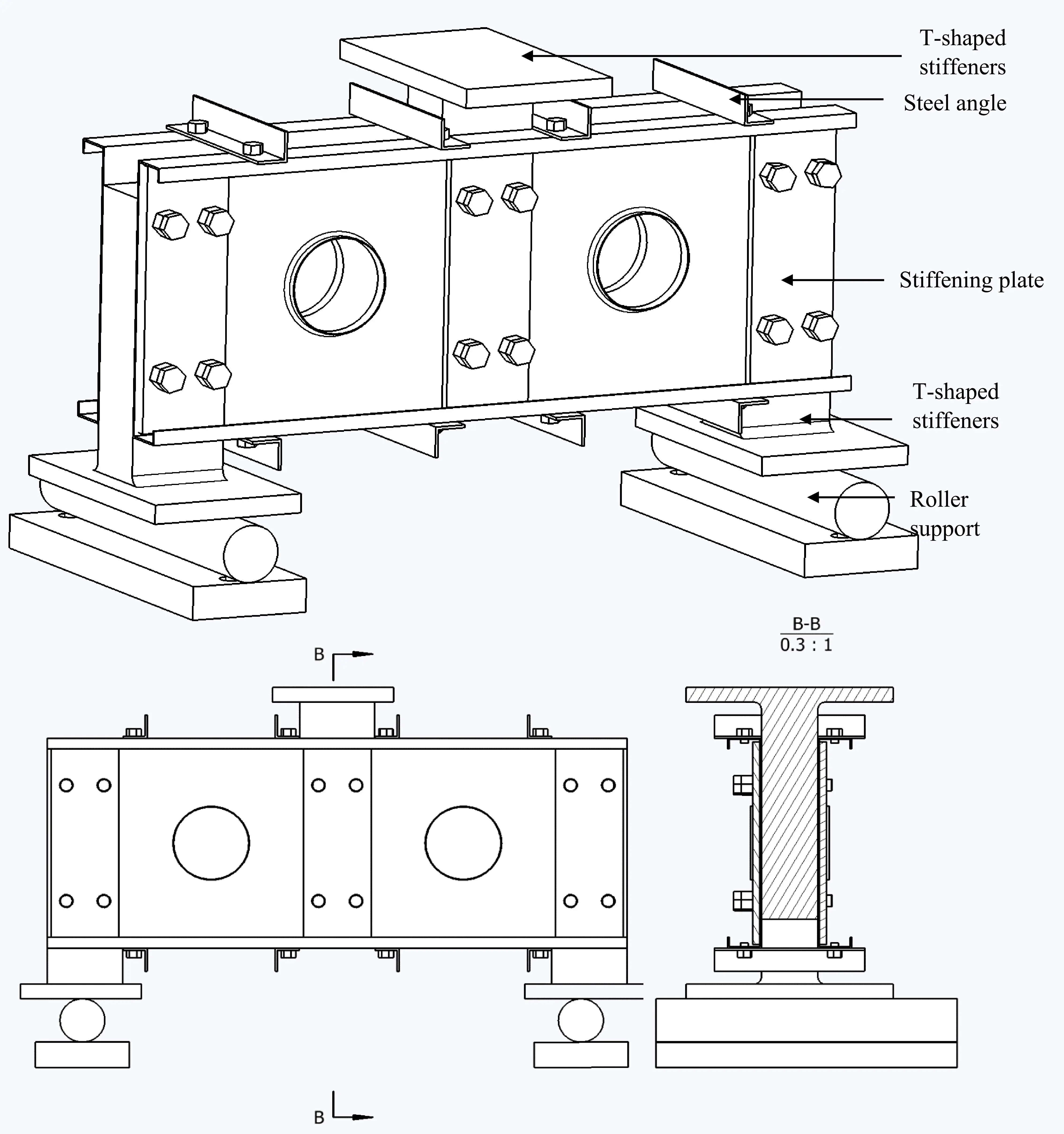 CHANNELS WITH EDGE-STIFFENED WEB HOLES